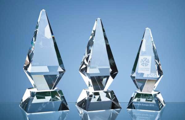 25cm Optical Crystal Glacier Award