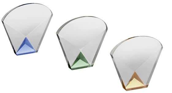 Clear & Colour Crystal Fan Award
