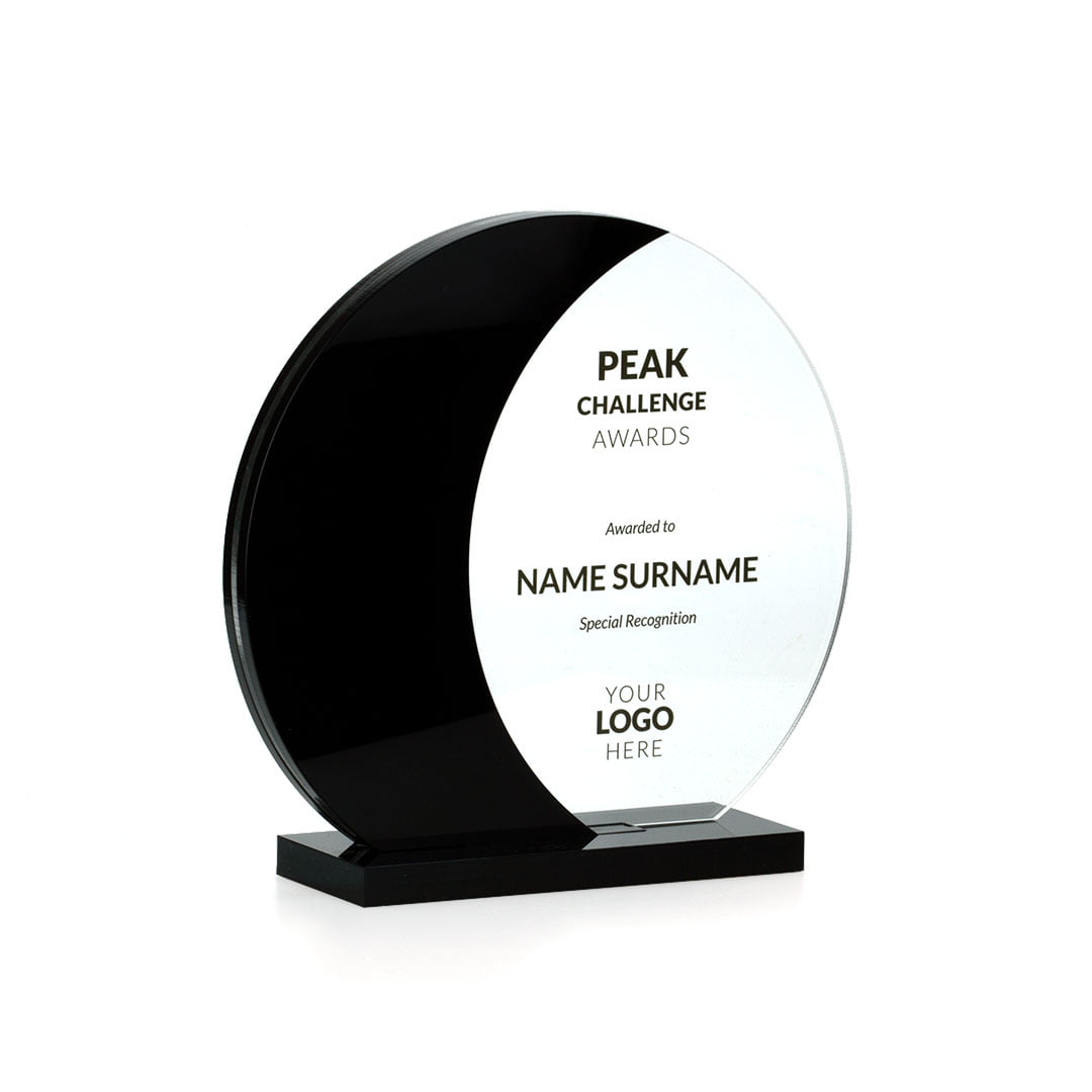 Circle Award - Acrylic Half Moon