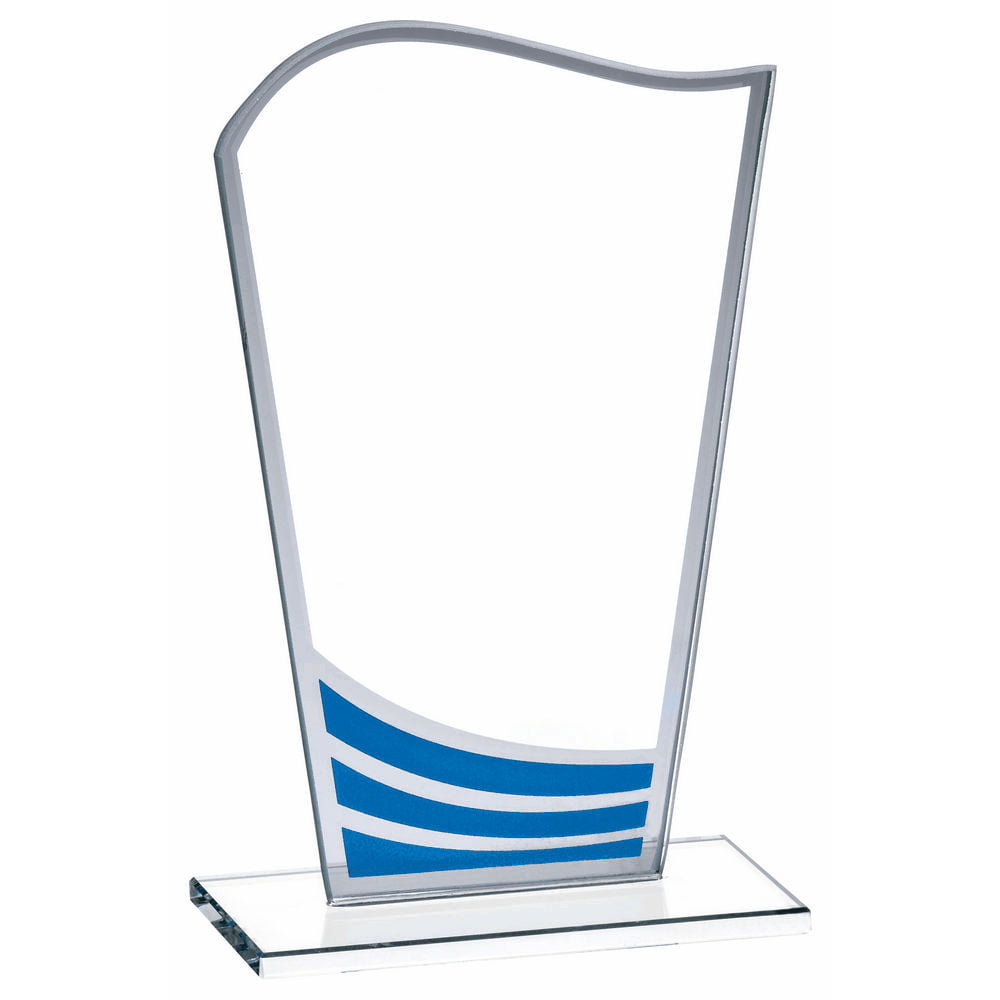 Clear Blue Wave Glass Award