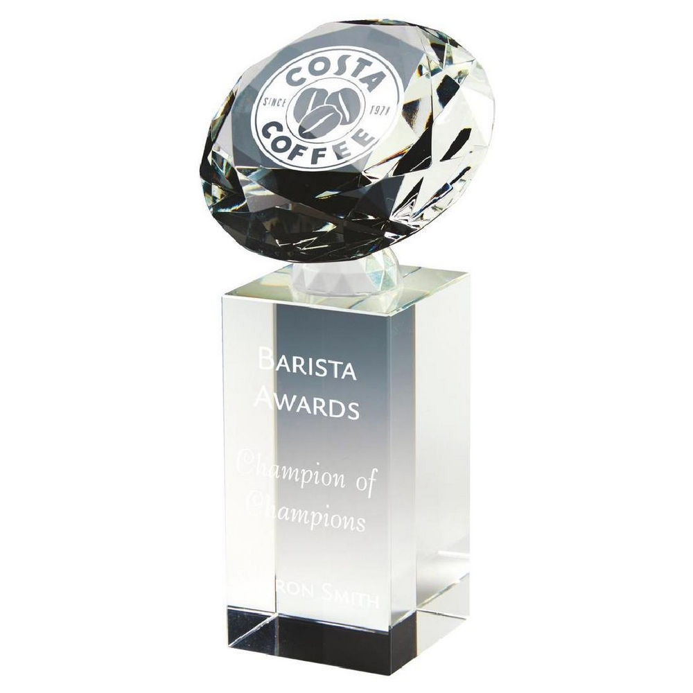 Diamond Column Crystal Award