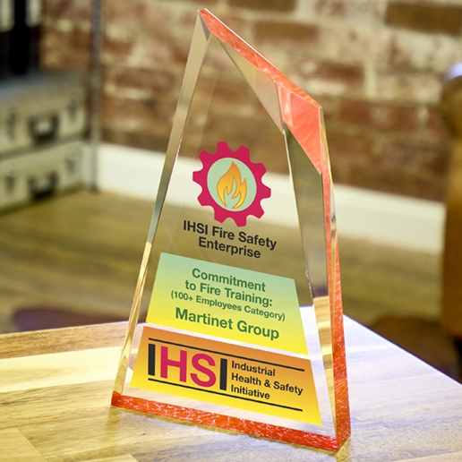 Acrylic Glacier Award – Red - Colour Printed