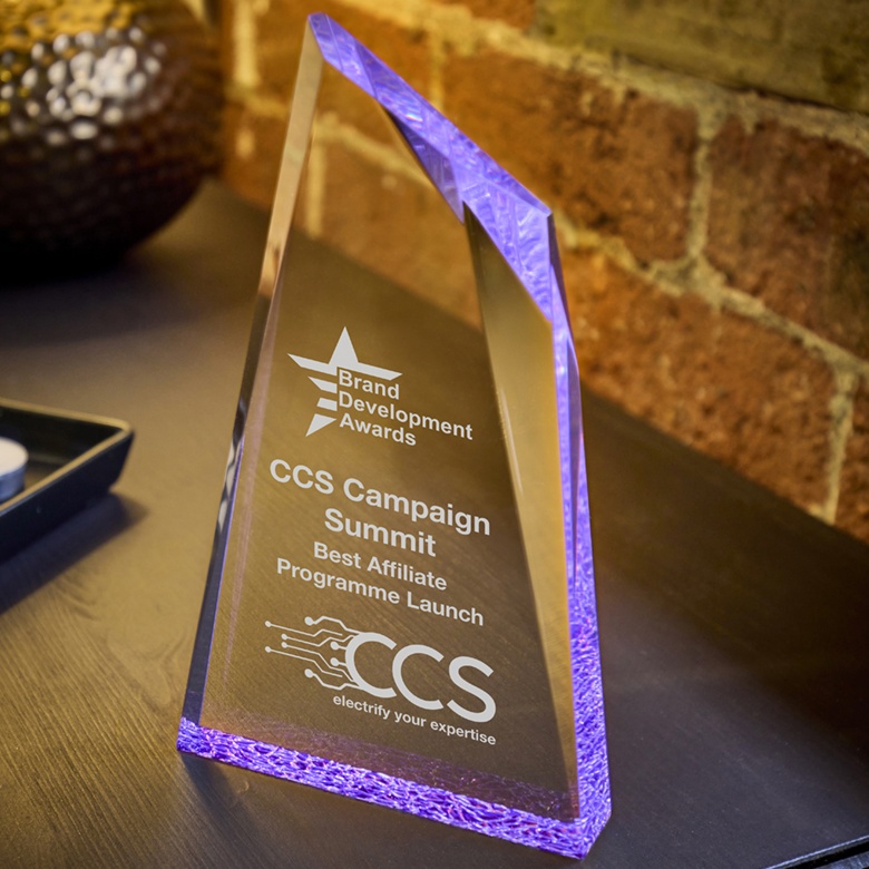 Acrylic Glacier Award – Purple