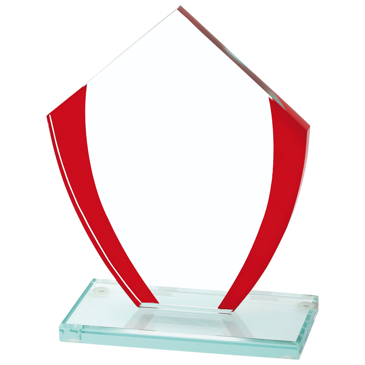 Red Accent Glass Award